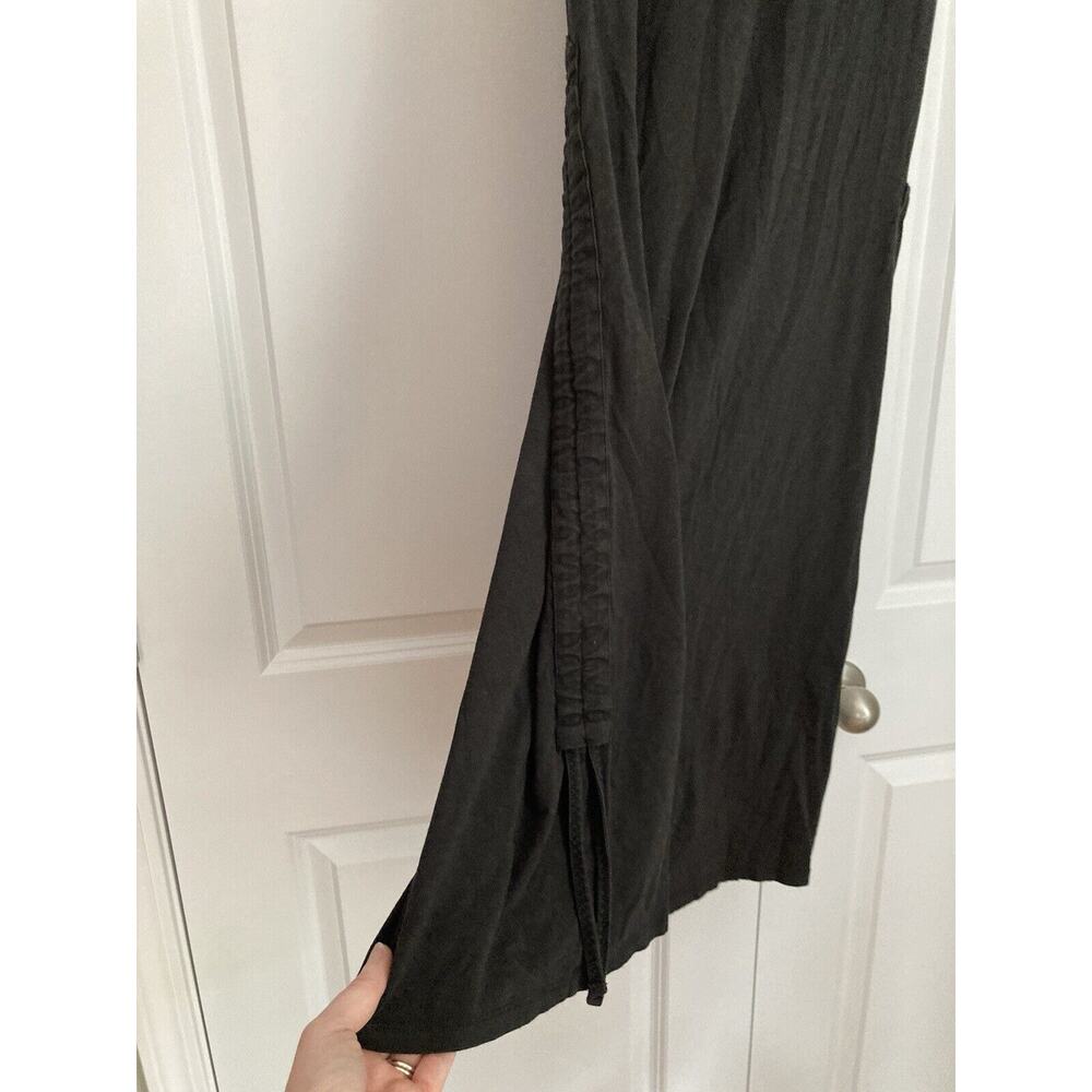 Toad & Co L83606 Womens Black Rosemarie V Neck Side Tie Knit Dress Size Small - Picture 2 of 7